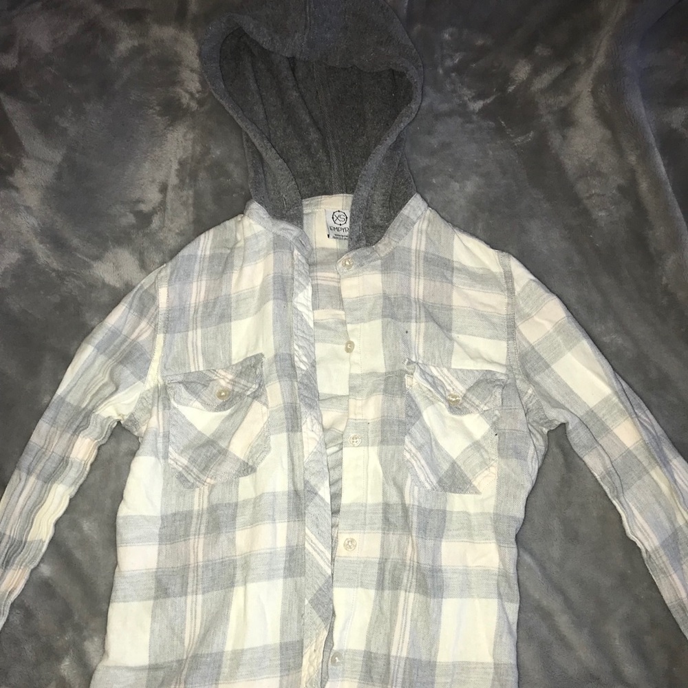 flannel hoodie